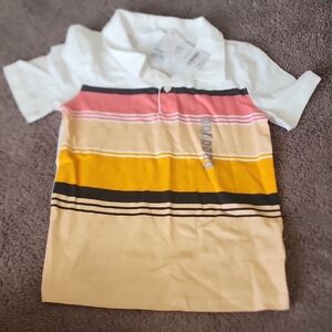 Carter's Colorful Striped Polo Shirt